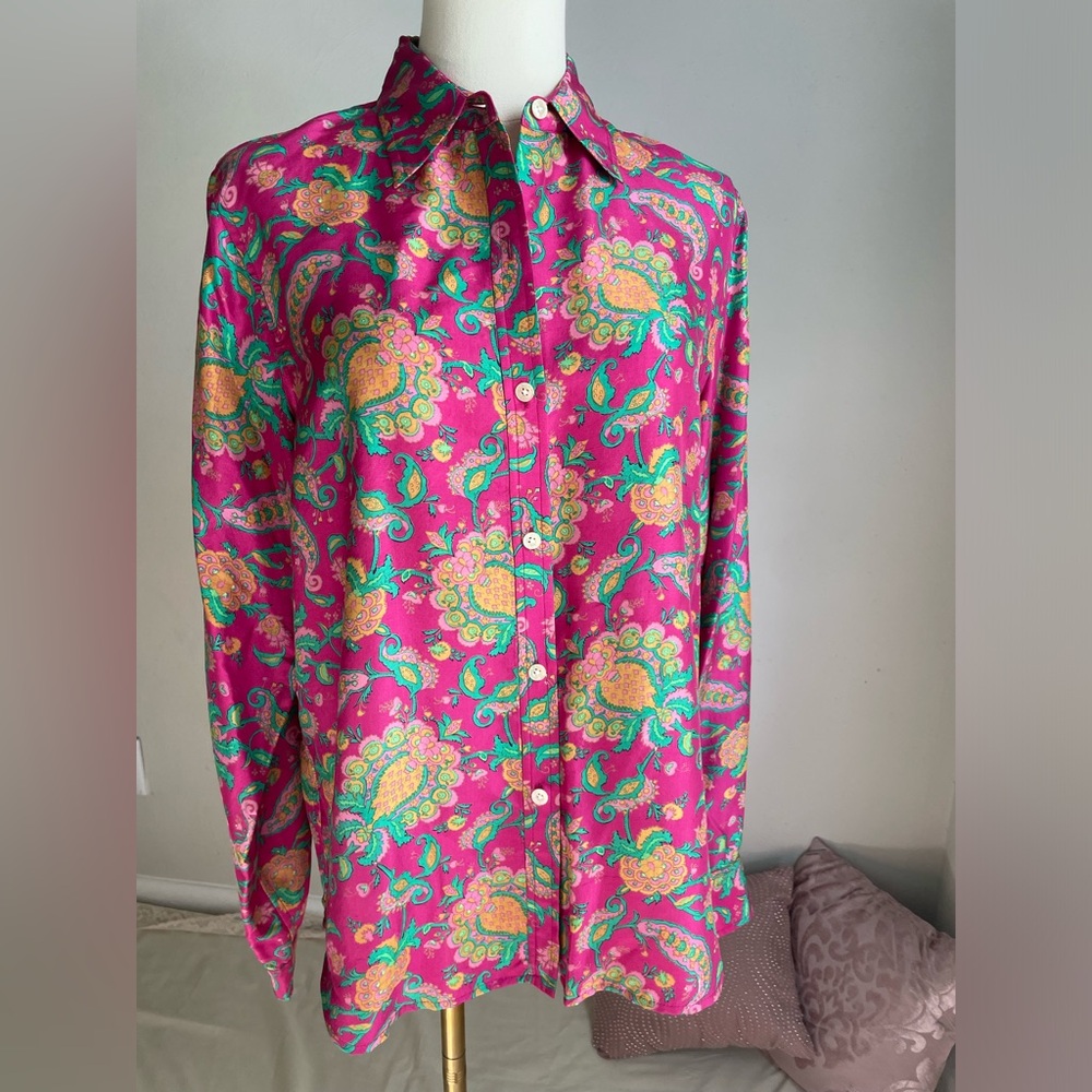 LAUREN Ralph lauren M silk 💯 %